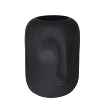 Load image into Gallery viewer, Frosted Glass Face Vase 10 inch
