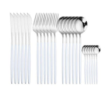 Load image into Gallery viewer, 24 piece Gold silverware Set
