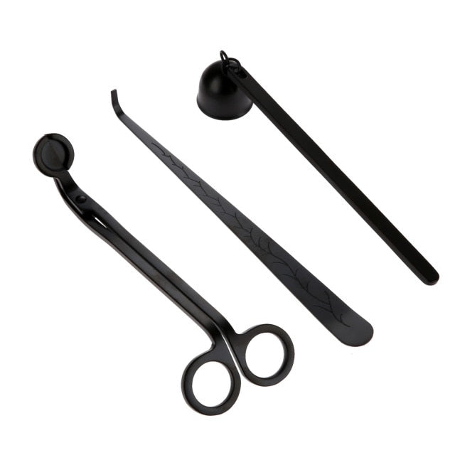 Black Candle Accessory Set